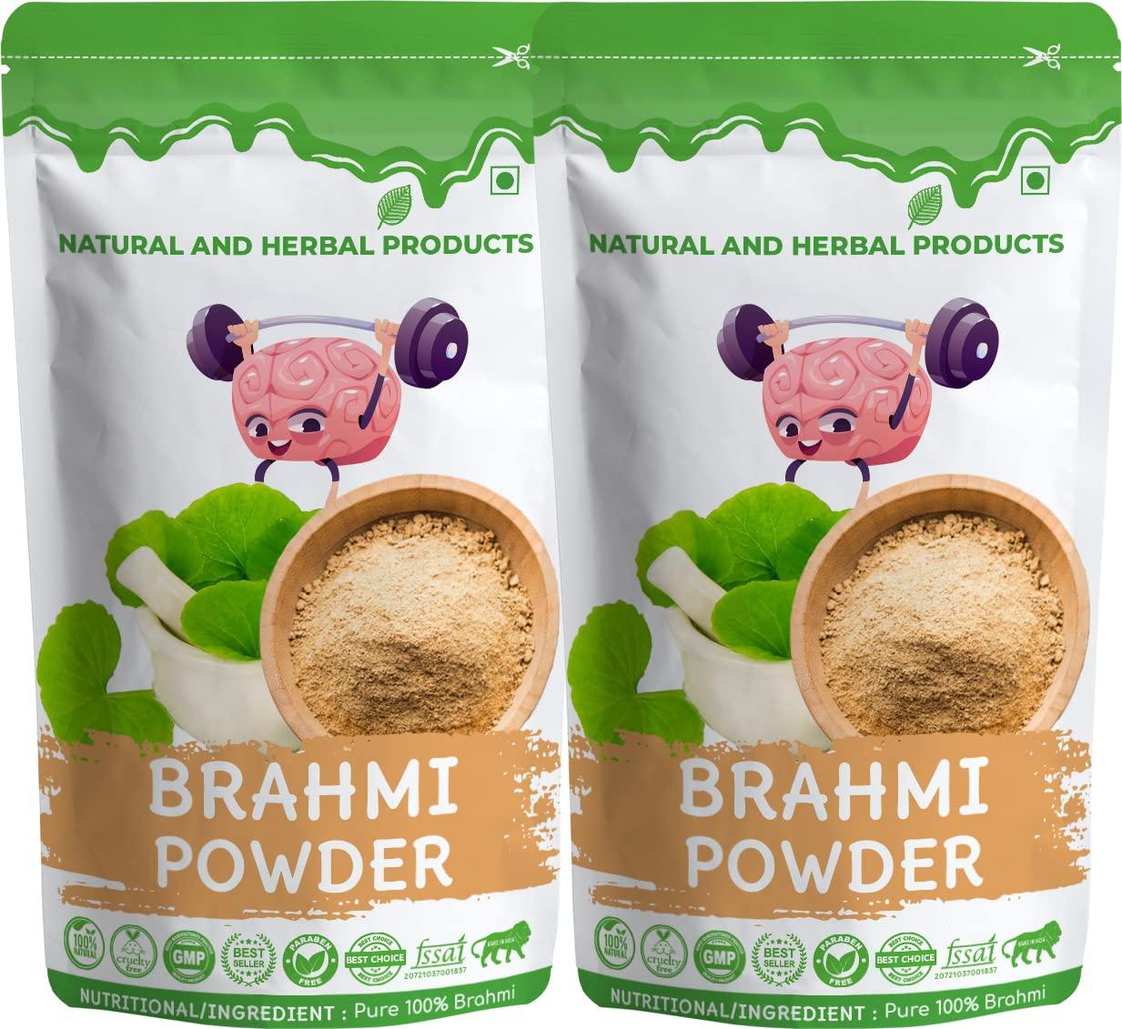 

Natural And Herbal Products Brahmi Powder For Hair Growth | 100gm 0.2lbs Each 2Pcs
