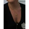 Uworld Temperament Heart Pendant Chain Necklace for Women Stainless Steel Stylish Choker 18 K Jewelry Waterproof Party Gift