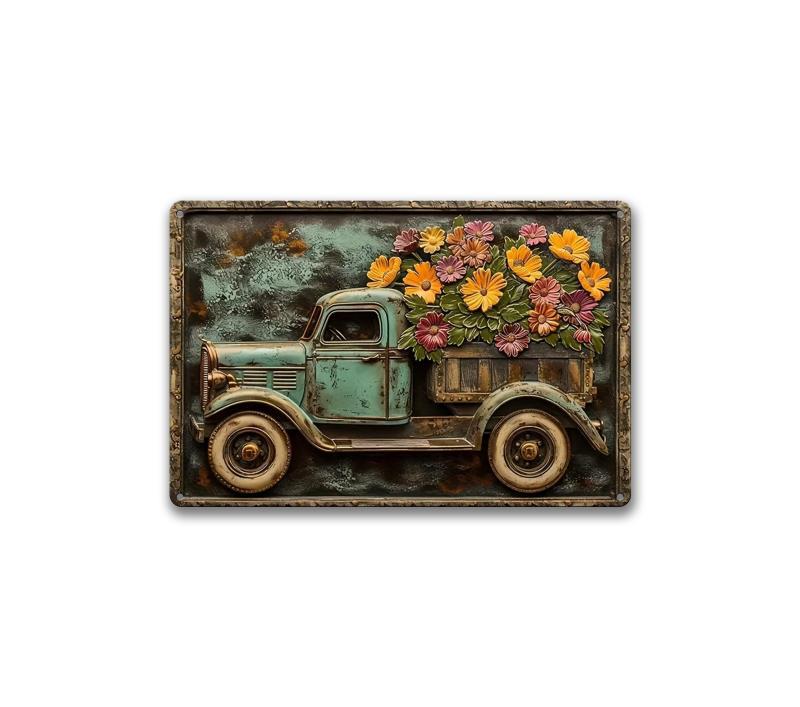 Vintage Metal Signs Wall Decor 3D Retro Style Metal Tin Painting Room Decoration Bar Pub Club