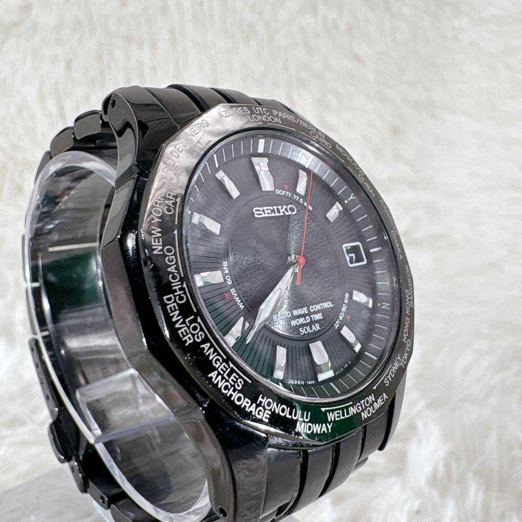 [USED] Seiko Brightz World Time Titanium All Black