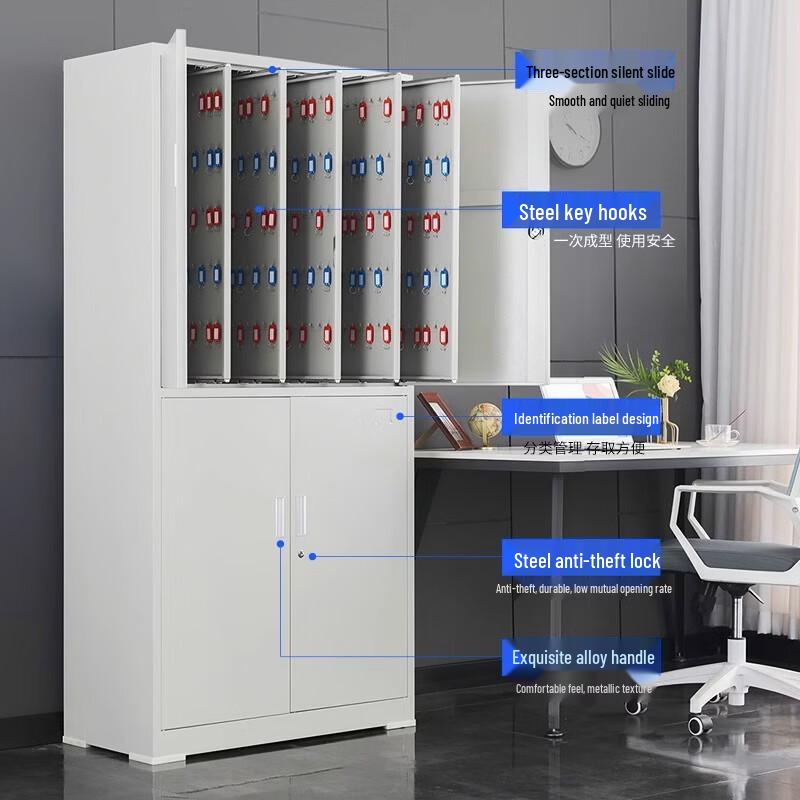 Wall-Mounted 200-Position Password Key Cabinet