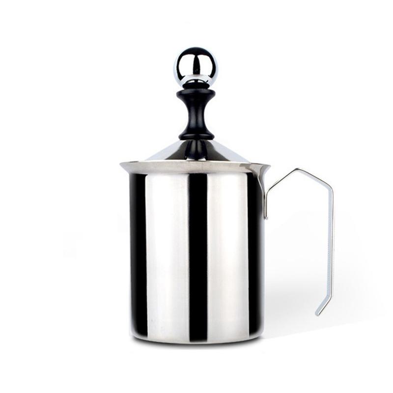 

Нержавеющий вспениватель молока Кофе Капучино Латте Молочная пена Миксер Ручной барботер Pull Wench Home Kitchen Tool Coffee Mixe Frother серебряный