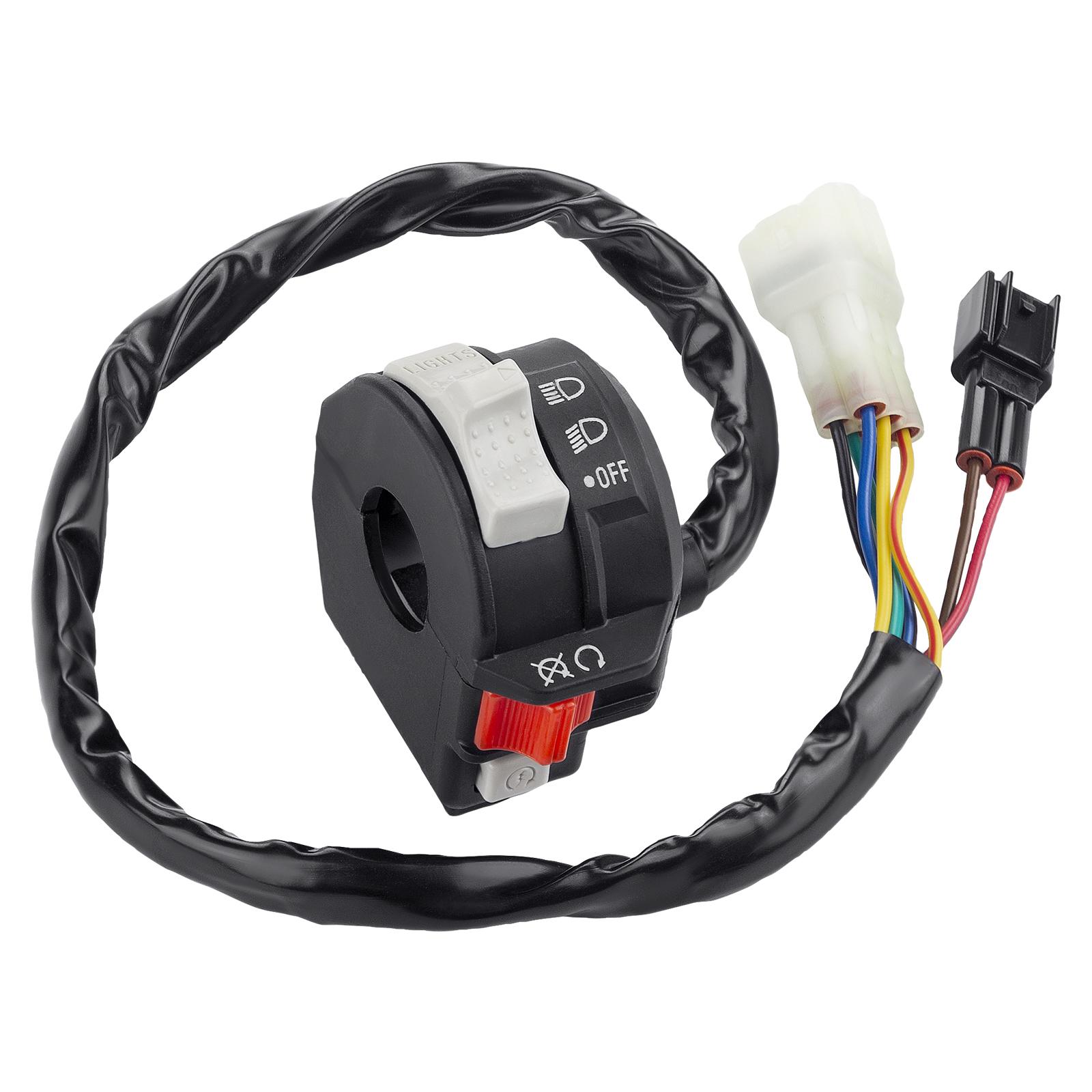 

Left Handlebar Switch Engine Start Run Off Headlight for Yamaha Raptor 350 660R 5LP-83973-01-00 5LP-83973-00-00 чёрный