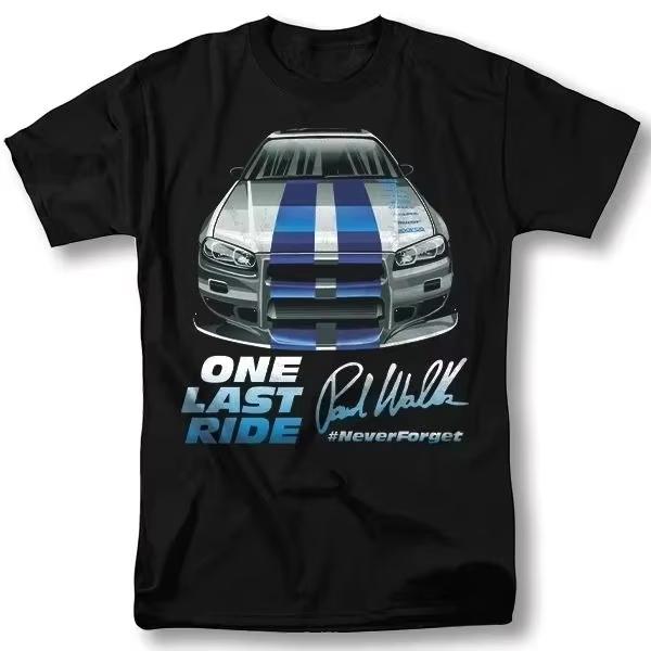 2026 Fast and Furious Shirt Movie Paul Walker Classic T-Shirt Brand Printed T-Shirt Unisex s Women Summer Casual Y2K Top Harajuku S