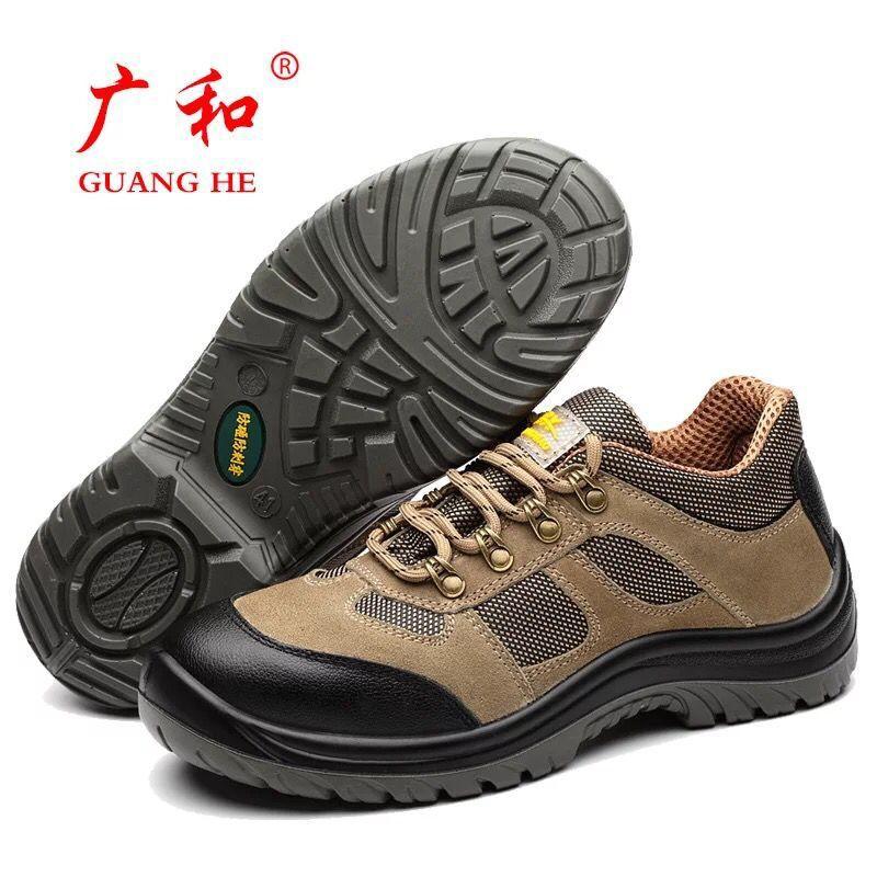

Shandong labor insurance shoes anti-smashing and anti-piercing labor insurance shoes safety protective shoes men s and women s breathable work shoes Tan * 46