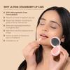 La Pink Strawberry Natural Tinted Lip Balm with Shea & Kokum Butter | Nourished & Soft Lips | 100% Microplastic Free Formulation | 15 gms