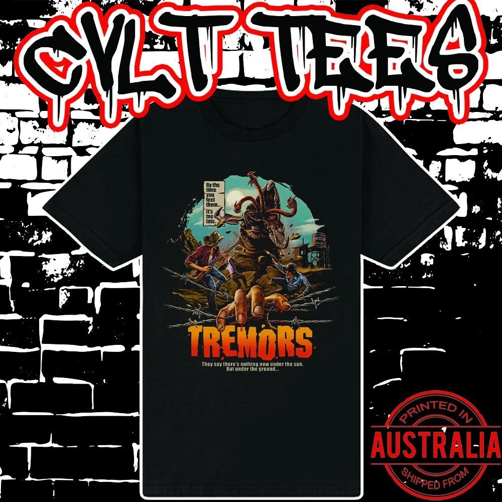 Men s and Women s T-shirts Tremors Movie Shirt ~ Premium Black Gildan Cotton Tee M