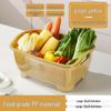 Multi-functional Double-layer Kitchen Sink Basket: Ideal for Washing Rice, Vegetables, and Fruits, or Serving Snacks.