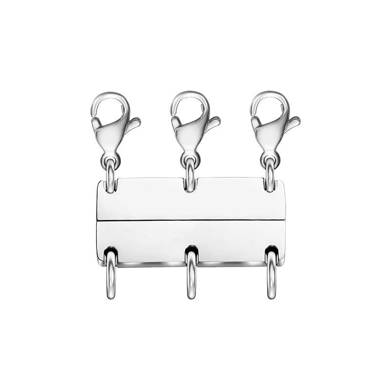 

1 шт. многослойная застежка для ожерелья, магнитный разделитель для многорядных украшений, соединитель, застежка-слайдер D