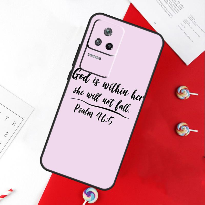Bible Quotes Jesus God Cover For Xiaomi 14 Ultra 15 13 11T 12T 13T 14T Pro POCO X7 Pro X3 X5 X6 M6 F5 F6 Pro Case