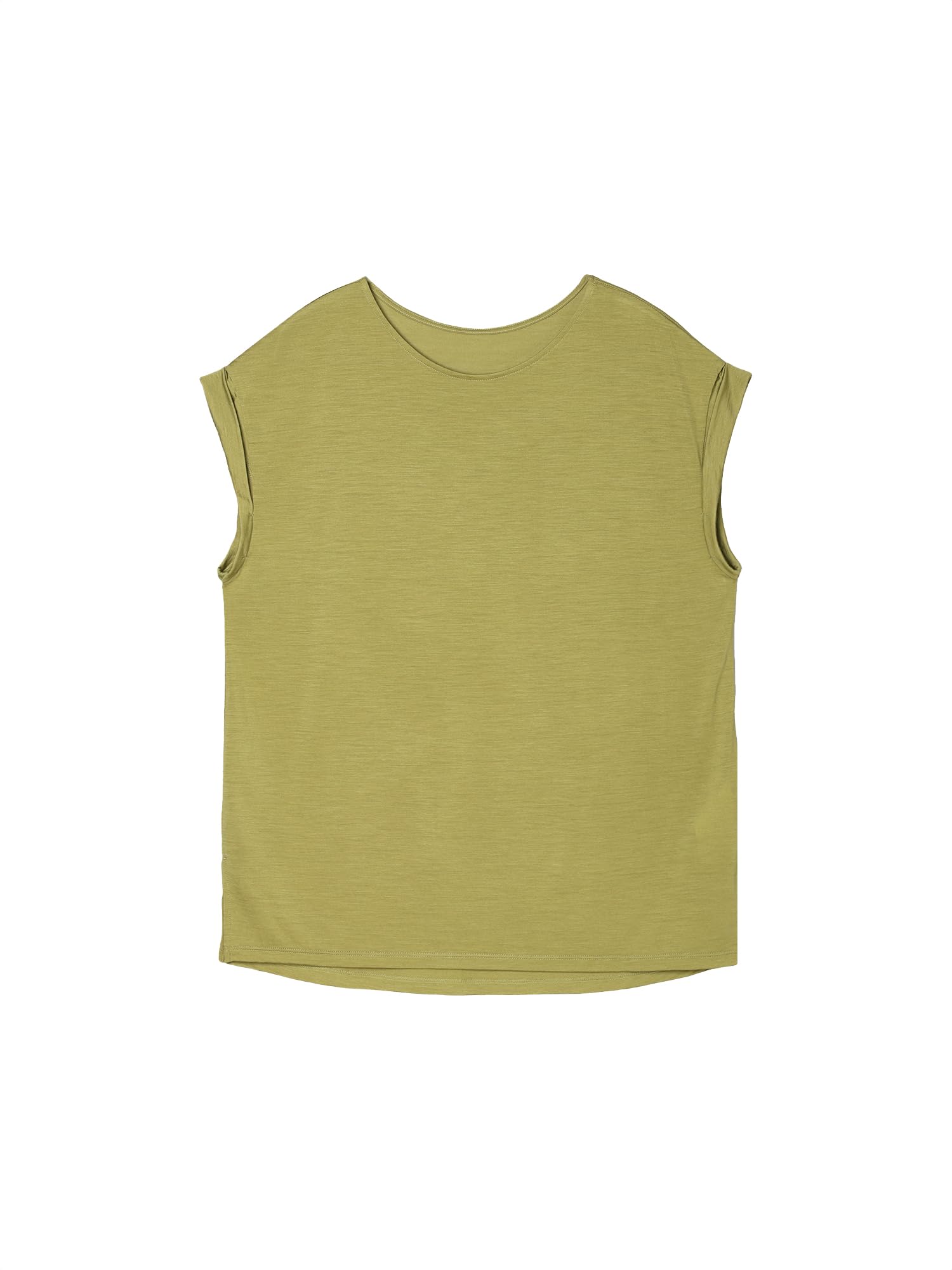 [Icebreaker] Short-sleeved T-shirt for women, W MerinoB 125 Cool-Lite TuckUpSleeve, Olive, Size M