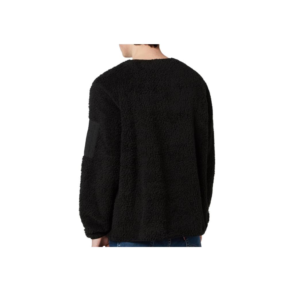 Polo Ralph Lauren FW24 Solid Color Small Pony Embroidered Crew Neck Pullover Long Sleeve Sweatshirt Men Sweatshirt Black MNPOKNI16821098-001