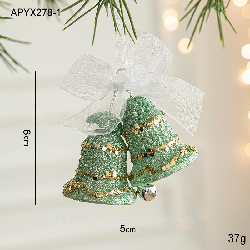 New Christmas Ornaments Green Butterfly Pendant Christmas Tree Pendant European Decoration Supplies In Stock