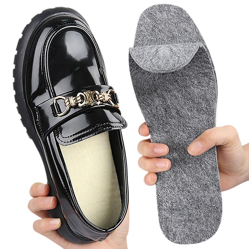 Wool Felt Insoles: Thick, Warm, Breathable, Sweat-Absorbing, Soft, Cuttable Sports Pad