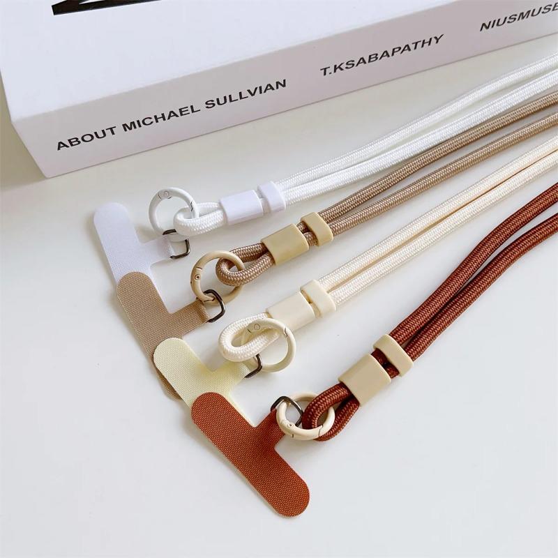Universal Crossbody Phone Lanyard Neck Strap with Keychain Charm Durable Soft Lanyard for Phone Keys Card Holder Daily Accessories