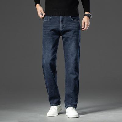 Jeans Herren Frühling und Herbst Dick Locker Gerade Lässig Herbsthosen Herren Neue Hosen
