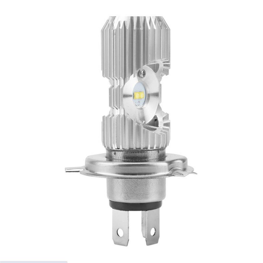 Ampoule H4 Blanche 5700-6500K Pour Moto 1400Lm