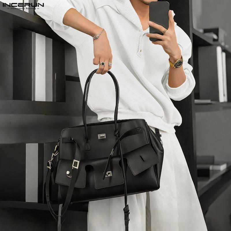 INCERUN Autumn Men Casual Long Sleeve Patchwork Hooded Pullovers Sweatshirts