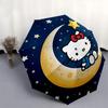Hello Kitty Automatic Opening and Closing Parasol Compact Travel umbrella with 8 Ribs for Women and Men Ideal Birthday/Christmas Gift, Outdo