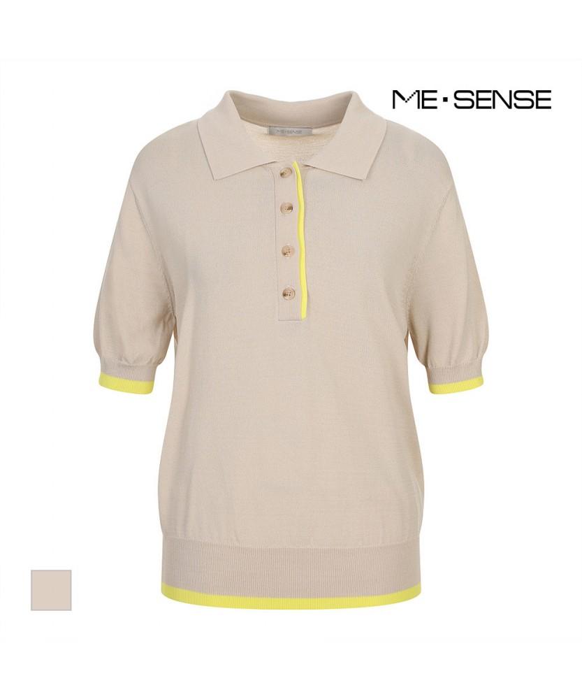 MESENSE Short Sleeve Collared Knit_Mb54Knm307Z