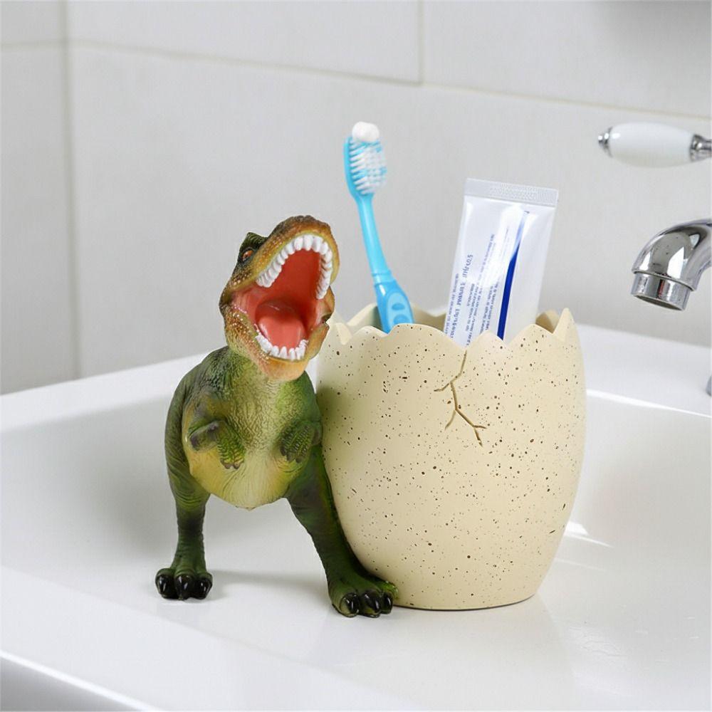 Stationery Tyrannosaurus Pen Holder Large Capacity Dinosaur Desk Organizers  Desktop Accessories