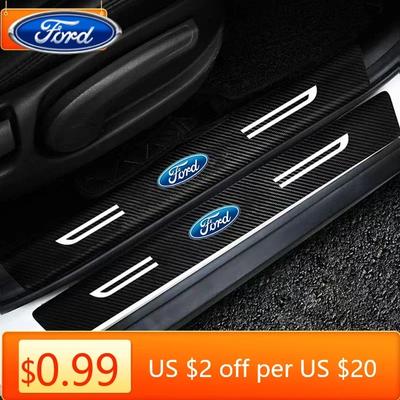 Samolepka na auto 2026 Ford Nový 2025 Horká Samolepky proti poškrábání prahů dveří auta pro Ford Mondeo Fiesta Focus Ranger S MAX Kuga Edge
