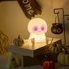 Skull Silicone Night Light with USB Charging Cute Spooky Bedside Lamp for Kids 2-Level Dimmable Soft Squeezable Fun Sensory Toy Lamp for Boys Girls