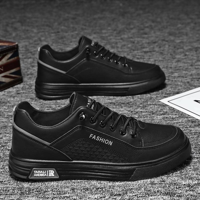 Putian Men's Shoes New Breathable Little White Shoes Men's Trend Versatile Sports Shoes Flat Casual Board Shoes Leather Tide Waterproof