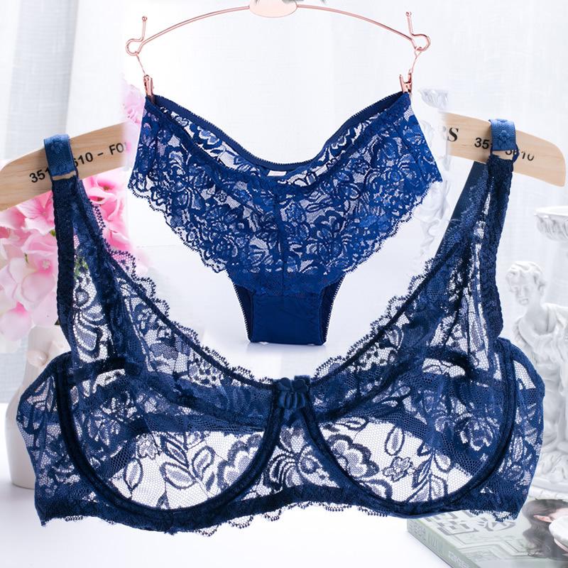 Plus Size Sheer Lace Underwire Bra - Sexy, Comfortable & Lightweight