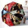 1pc Decade of Evolution In the Resident Evil Franchise Durable Cartoon Folding Umbrella, Portable 3-Fold Compact Umbrella for Men and Women, Suit
