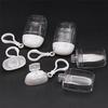 Keychain dispenser bottle portable empty Travel refill container 30ml Leak-proof hand wash cleansing lotion toner body shampoo
