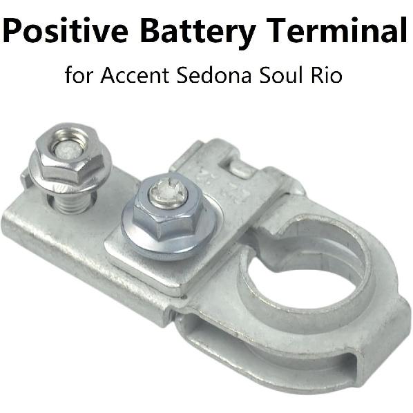 91980-3X010 Positive Battery Terminal w/Nuts for Hyundai Accent Azera Veloster Genesis G80 G90 2015-2020, for Kia Sedona Soul EV Rio Forte5 2015-2020