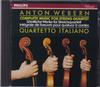 CD ITALIAN STRING QUARTETTO; WEBERN - Complete Works for String Quartet PHCP9276 Philips Japan Classical Used