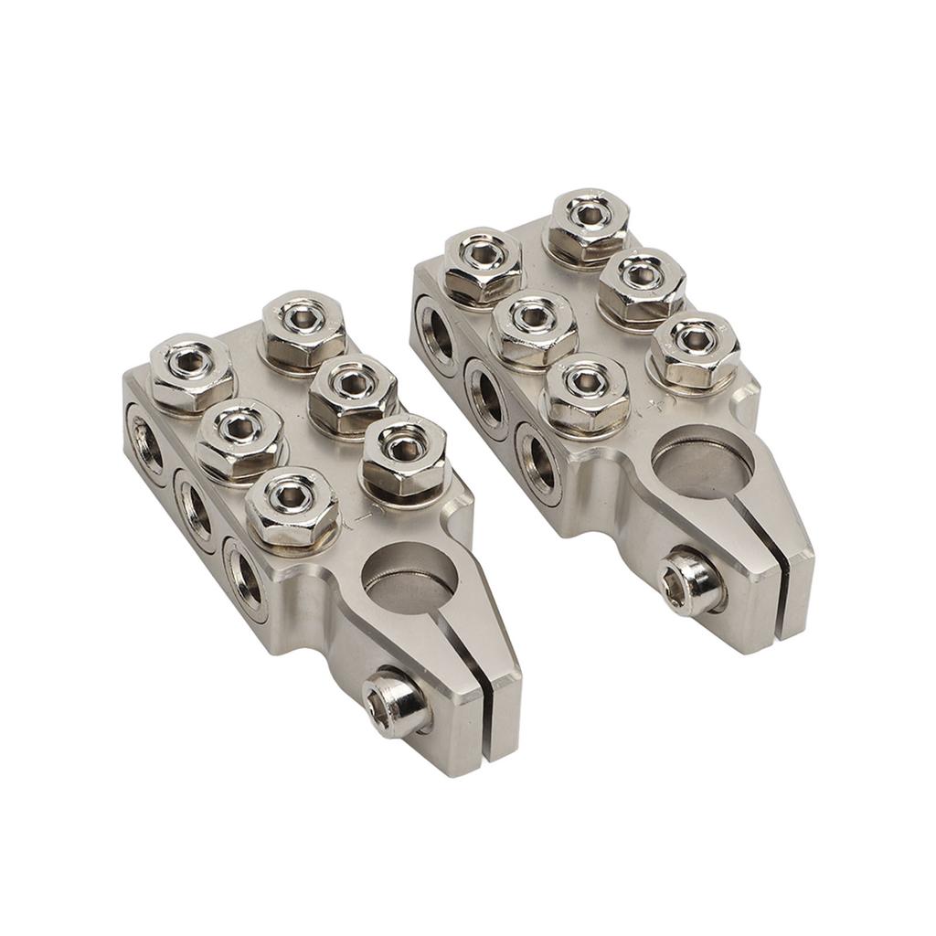 1 Pair Positive Negative 12 Way Heavey Duty Battery Terminals Clamps   Acid Battery Post Connector for Car