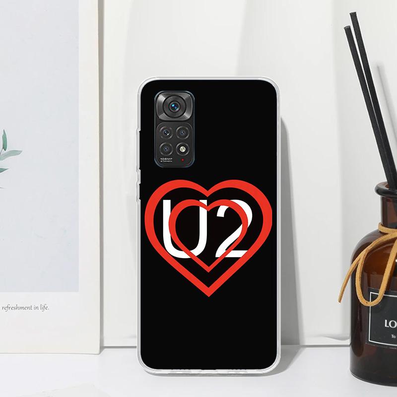 Band U-U2 Rock Phone Case For Xiaomi Redmi Note 15 13 14S 14 Pro Plus 12S 11S 10S 12 11E 10 11T Art Fundas Back Cover Redmi Note
