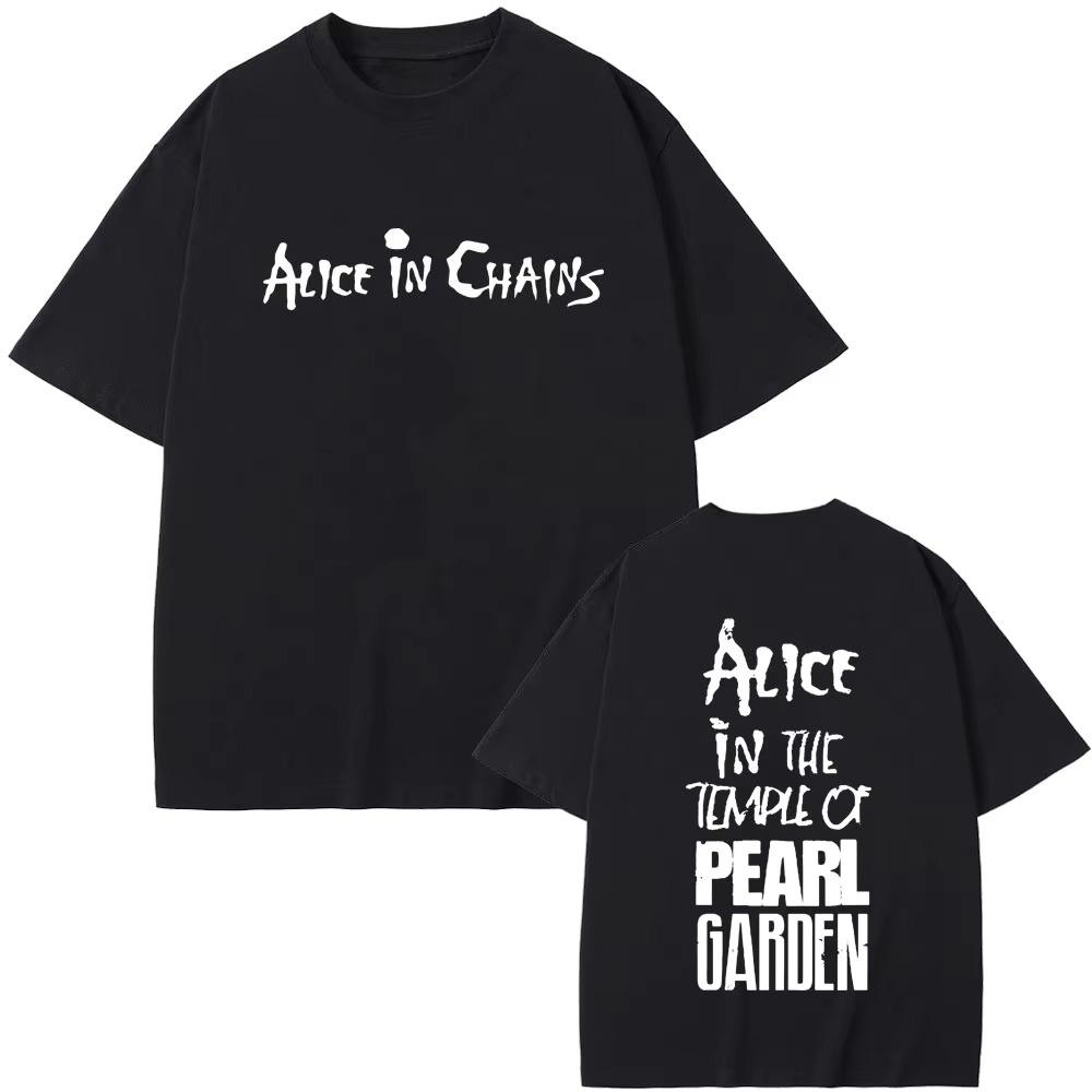 

Rock Band Alice in Chains Graphic Print T-shirts Men Women Clothing Vintage Gothic Punk T Shirts Male Hip Hop pure cottonT-shirt S разноцветный