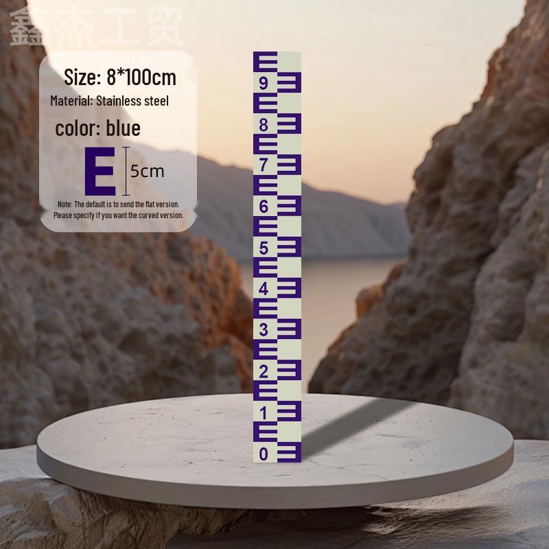 Stainless Steel & Aluminum Water Depth Measuring Ruler