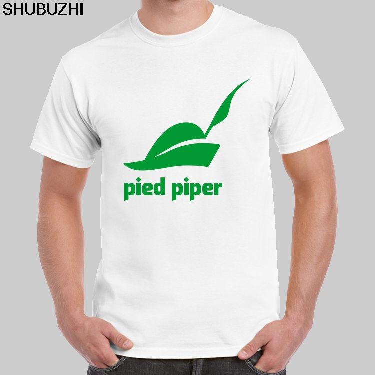 men black tshirt Pied Piper Company Logo Silicon Valley Tshirt Short Sleeve ONeck T Shirt Fashion t Shirt sbz5129 S