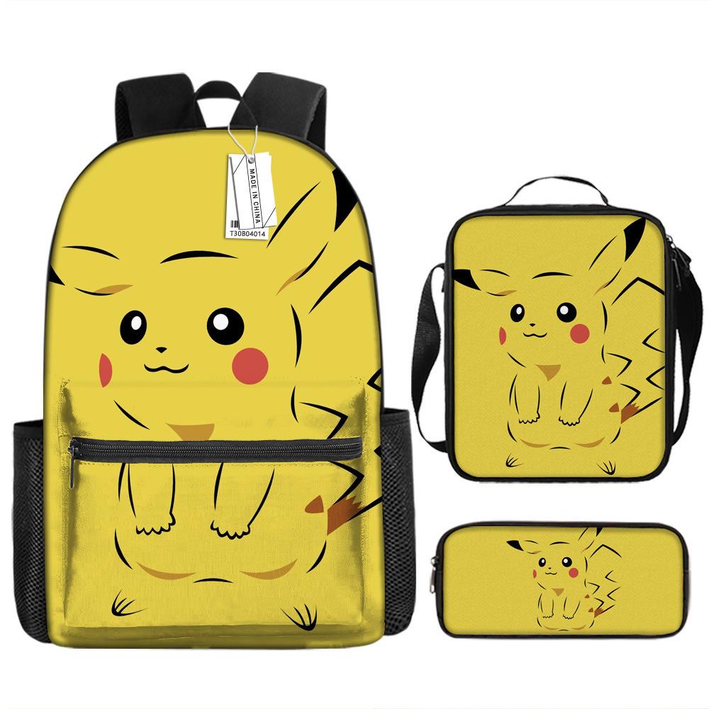 School Season Student Schoolbag Pokémon Pokémon Backpack Cartoon Satchel Pencil Case