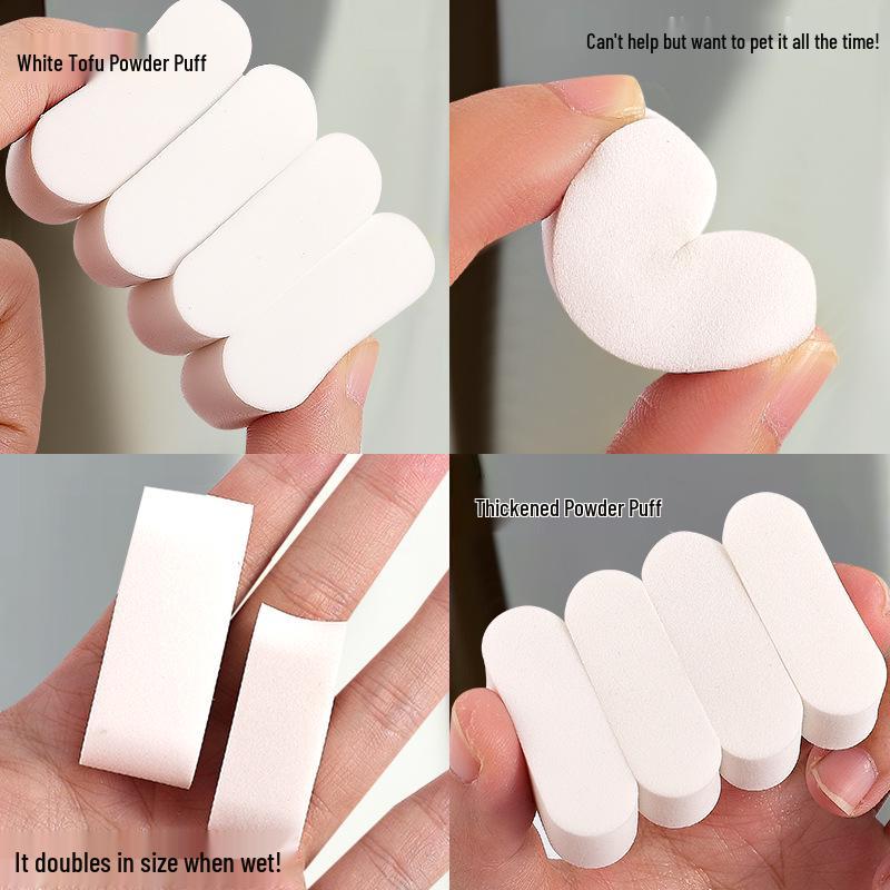 Professional Makeup Artist Rice Cake Powder Puff - Large Pack, Disposable, No Waste Cushion.