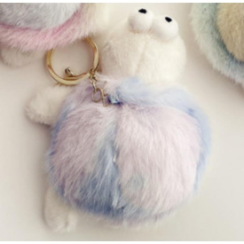 Cartoon 4-inch Pendant Keychain Atmosphere Doll Cute Rabbit Backpack Accessories Grab Machine Doll Boutique