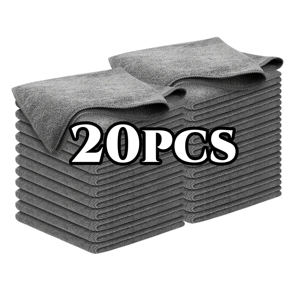 Premium Microfiber Car Towels Set Ultra Absorbent & Drying Cleaning Cloth for Auto Mirror Glass Polishing Wash-Cloth Applicator
