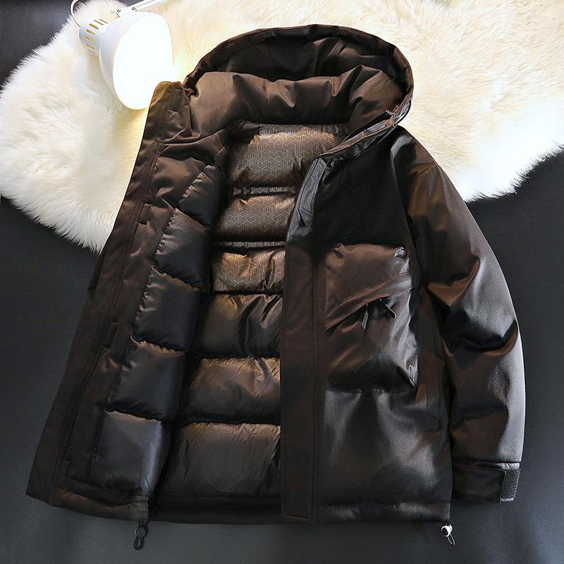 

2025 осень и зима новая одежда с капюшоном на графеновом хлопковом утеплителе молодежная универсальная рабочая повседневная теплая куртка для пары с зарядкой мужская XL