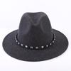Popular European and American High-end Wool Top Hat, Men's and Women's Fashion Versatile Elegant Top Hat Jazz Hat
