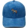 Cute Little Donkey Embroidered Baseball Cap Animal Washed Retro Dad Hat Men's and Women's Casual Outdoor Sun Hat