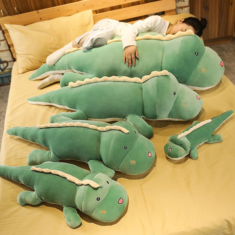 Cute Dinosaur Plush Toy Bed Sleeping Big Doll Throw Pillow Doll Rag Doll Girl Long Pillow Doll
