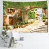 Cabin Architecture Landscape Tapestry Wall Hanging Bohemian Minimalist Art Hippie Tapitz Bedroom Living Room Home Decor