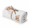Muslin fitted sheet for crib 120*60 (teddy love)
