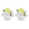 X AUTOHAUX T5 LED Incandescent Dashboard Light Car DC 0.01A B8.4D 10pcs White