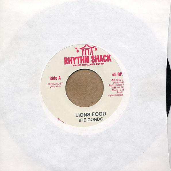 

7inch Record IFIE CONDO - Lions Food NONE Rhythm Shack Re US Reggae, Ska & Dub Used
